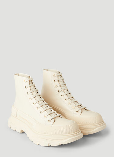 Alexander McQueen Tread Slick Boots White amq0148016