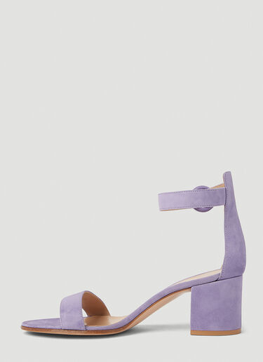 Gianvito Rossi Versilia Block Heel Sandals Purple gia0251016