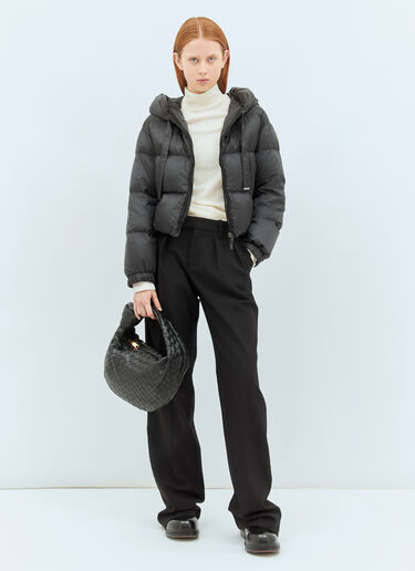 Max Mara 발수성 크롭 다운 재킷  블랙 max0258027