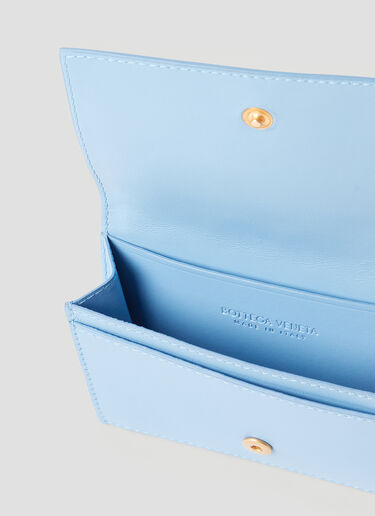 Bifold Intrecciato Cardholder Bottega Veneta Bifold Intrecciato Cardholder Light Blue bov0252033