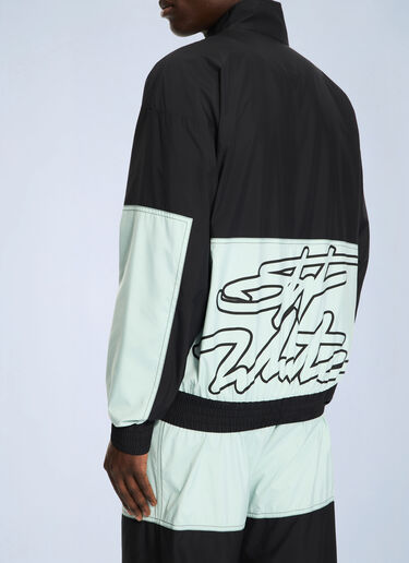 LN-CC® - Off-White: Marker Nylon Relaxed Tracktop - Black Off-White Marker Nylon Relaxed Tracktop Black ofw0164112