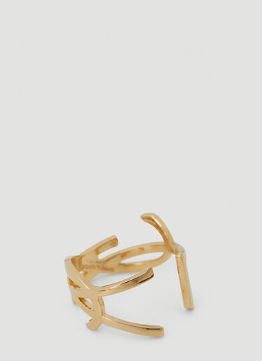 Saint Laurent Monogram Ring Gold sla0252092