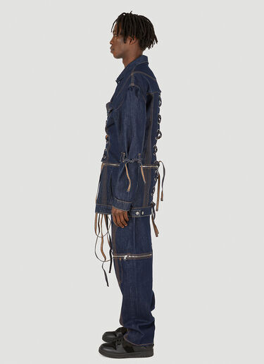 x Levi's Corset Zip Off Trucker Denim Jacket Levi's x No Sesso x Levi's Corset Zip Off Trucker Denim Jacket Blue lvn0349003