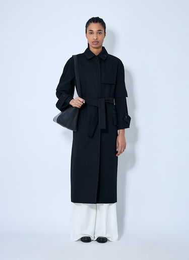 Max Mara Heavy-Duty Trench Coat Black max0260034