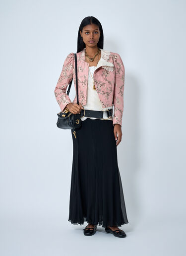 Jacquared Taffeta And Lace Jacket Chloé Jacquared Taffeta And Lace Jacket Pink chl0262010