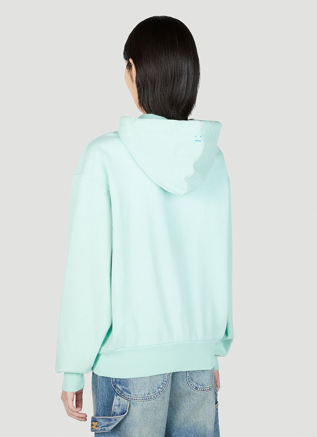 Acne studios face patch hoodie cheap