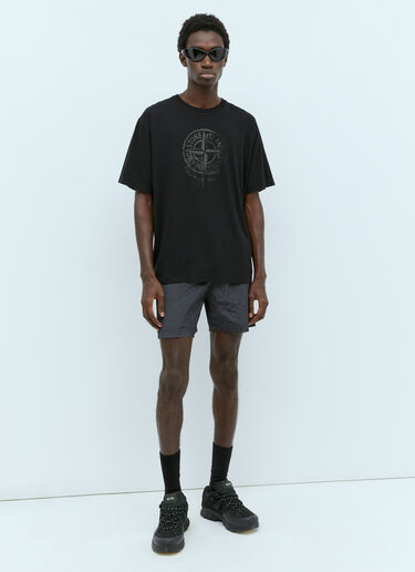 Regenerated Nylon Bermuda Shorts Stone Island Regenerated Nylon Bermuda Shorts Black sto0156056