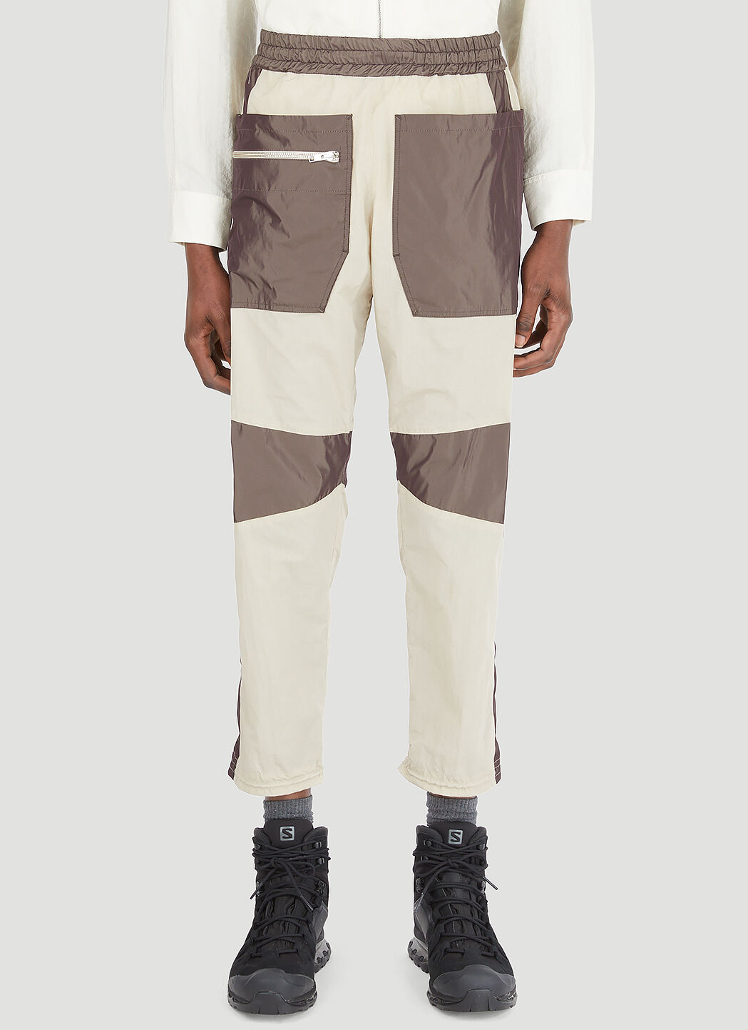 Two tone track pants on sale