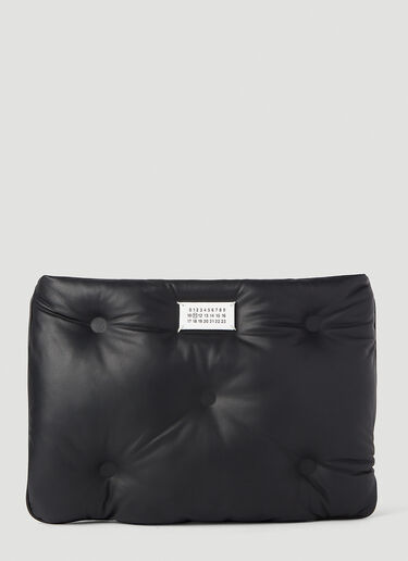 Maison Margiela Glam Slam Quilted-Leather Clutch Black mla0243066