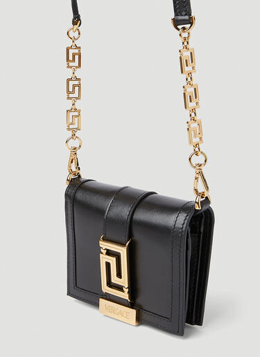 Versace Greca 回纹链带钱包 黑色 vrs0251046