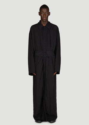 Homme Plissé Issey Miyake Fluid Carcoat Black hmp0159009