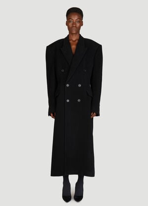 Balenciaga Cinched Coat Black bal0255002