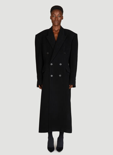 Balenciaga Cinched Coat Black bal0255002