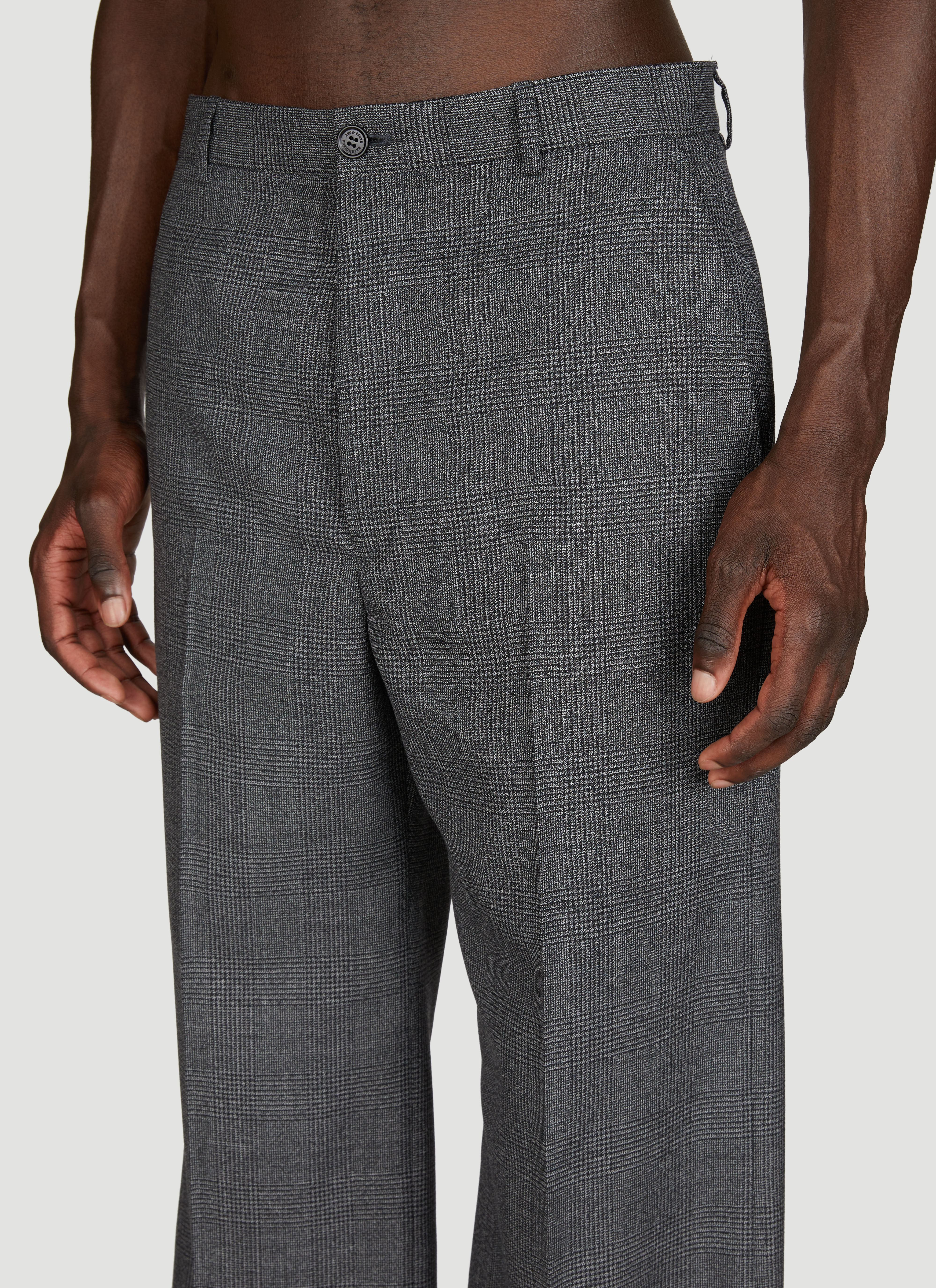 Balenciaga Men's' Regular Fit Tailored Pants in Grey | LN-CC®
