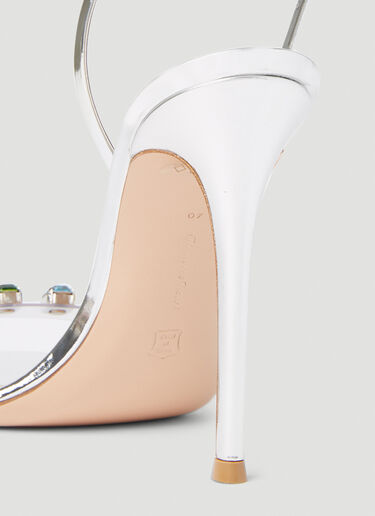 Ribbon Candy High Heel Sandals Gianvito Rossi Ribbon Candy High Heel Sandals Silver gia0252003