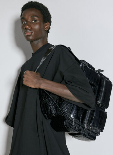 Balenciaga Superbusy Large Sling Bag Black bal0155056