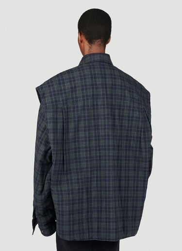 Balenciaga Oversized Detachble Shirt Grey bal0253004