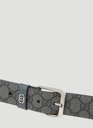 Gucci 互扣式 G 腰带 灰色 guc0153087