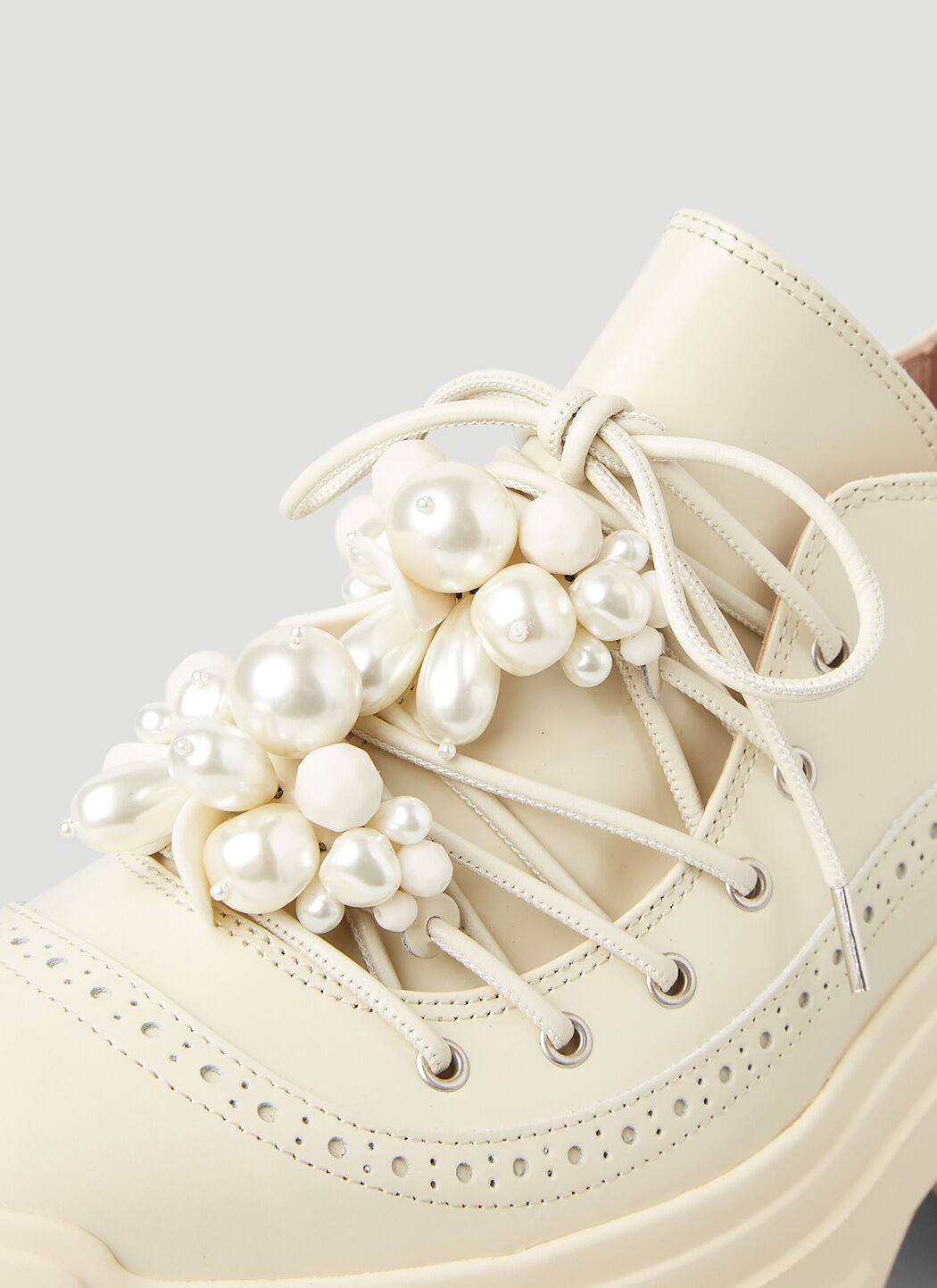 Simone Rocha Pearl Embellished Platform Shoes | LN-CC