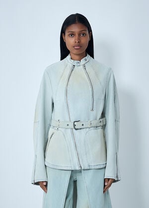 Kiko Kostadinov x Levi's Distressed Carina Belted Jacket White kil0260002