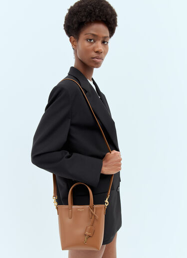 Saint Laurent Mini Toy Shopping Handbag Brown sla0256024