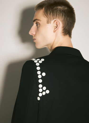 Comme des Garçons Homme Plus Button-Embellished Wool Blazer Black hpl0158003