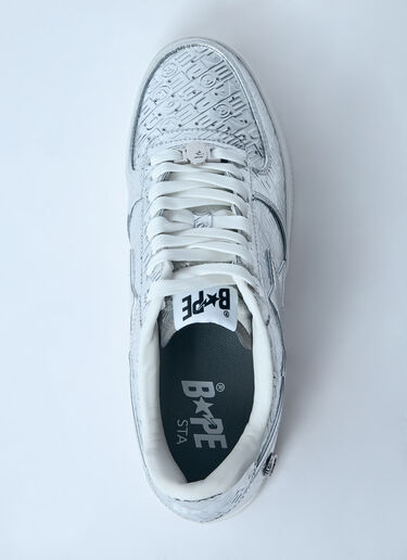 A BATHING APE® Bape Sta #5 Sneakers Silver aba0159002