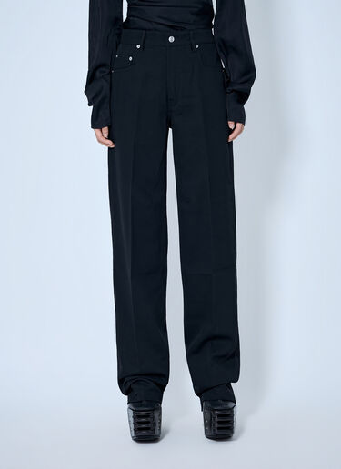 LN-CC® - Rick Owens: Geth Jeans - Black Rick Owens Geth Jeans Black ric0265025