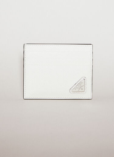Prada Saffiano Leather Cardholder White pra0153041