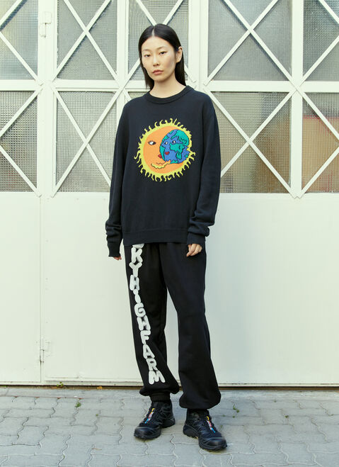 Sky High Farm Workwear ロゴ刺繍ニットセーター ホワイト skh0354012