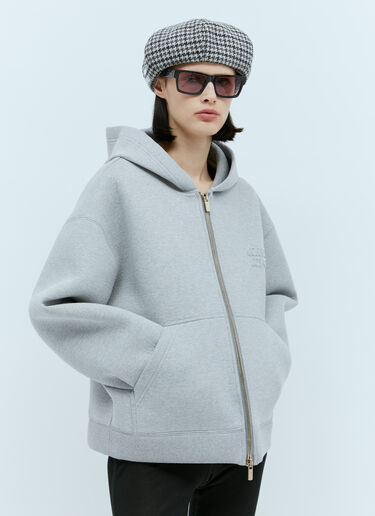 Miu Miu Shetland Wool Beret Hat Grey miu0254046