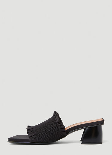 Smock Kitten Heel Mules GANNI Smock Kitten Heel Mules Black gan0253029