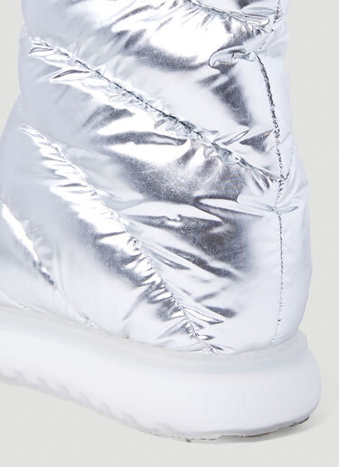 Moncler Gaia Pocket Mid Snow Boots Silver mon0254053