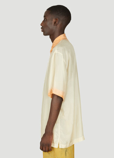 Dries Van Noten Ombre-Dyed Silk Shirt Orange dvn0156020