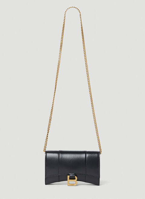 Balenciaga [아우어글래스] 미니 체인 월렛 블랙 bal0244040