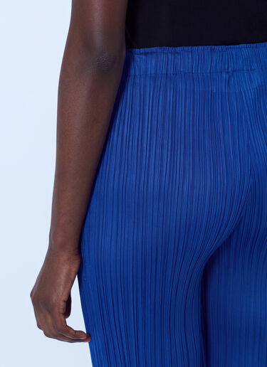 LN-CC® - Pleats Please Issey Miyake: July Pleated Pants - Blue Pleats Please Issey Miyake July Pleated Pants Blue plp0266057