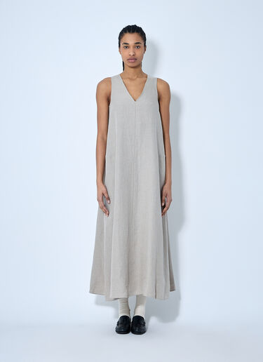 Max Mara Loose Linen Dress Beige max0260009
