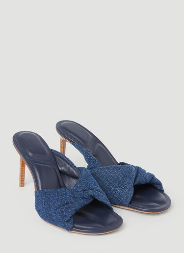 Jacquemus 레 바뉴 힐 뮬 블루 jac0251061