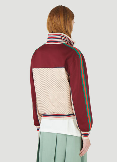 Gucci Interlocking G Zip-Up Sweatshirt Beige guc0245011