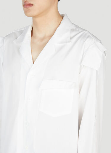 Sulvam Open Collar Shirt White sul0152001