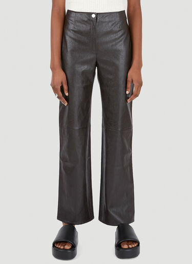 Faux leather biker pants hot sale