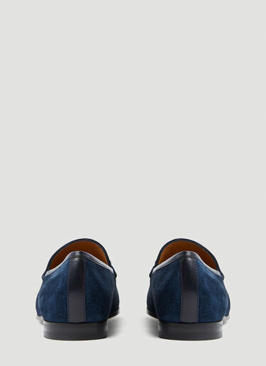 Gucci Jordaan Suede Loafers Blue guc0253099