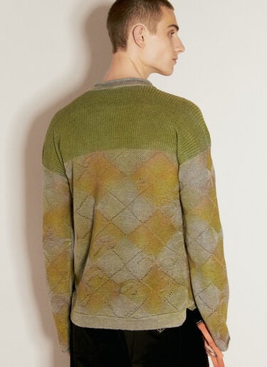 Vivienne Westwood Argyle Knit Sweater Grey vvw0156009