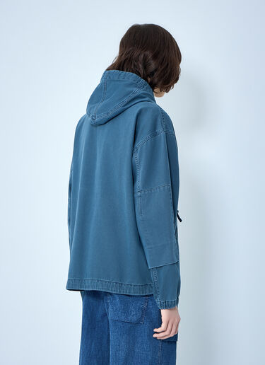 Stone Island Hooded Denim Jacket Blue sto0164032