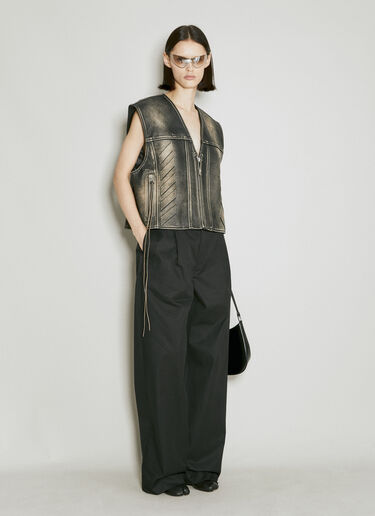Eytys Harper Emboss Vintage Leather Vest Grey eyt0354006