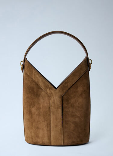 Saint Laurent Y Top-Handle Bucket Bag Brown sla0263098