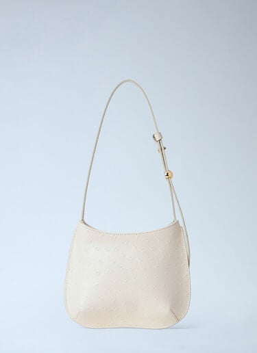 Jacquemus Le Petit Bisou Shoulder Bag White jac0264055