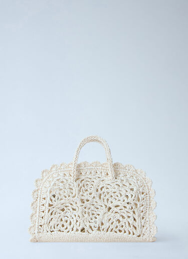 Jacquemus Le Petit Turismo Crochet Handbag White jac0264053