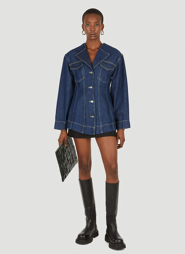 Hourglass Denim Jacket GANNI Hourglass Denim Jacket Blue gan0251085