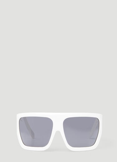 Rick Owens Davis Sunglasses White ris0354002